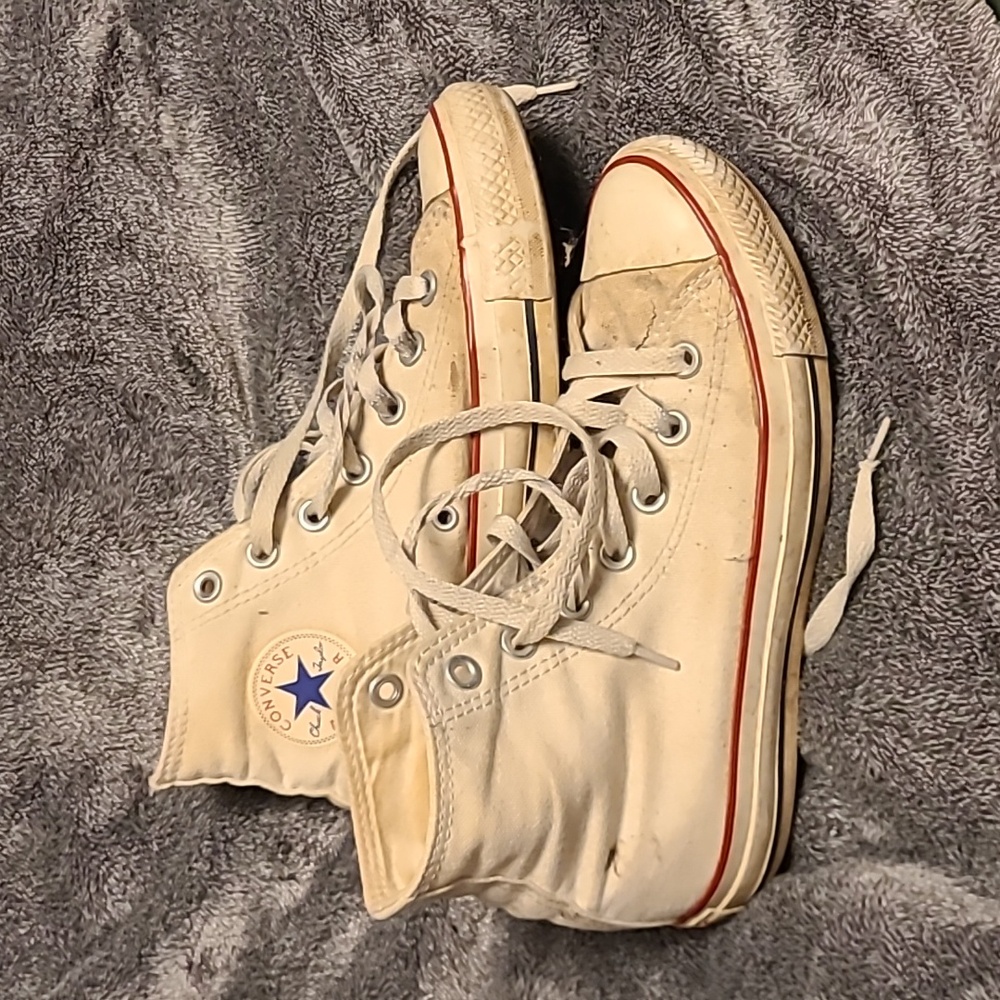 White Hightop Converse